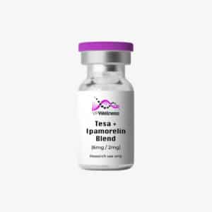 Tesa + Ipamorelin Blend (6mg/2mg) research peptide vial for laboratory research purposes only